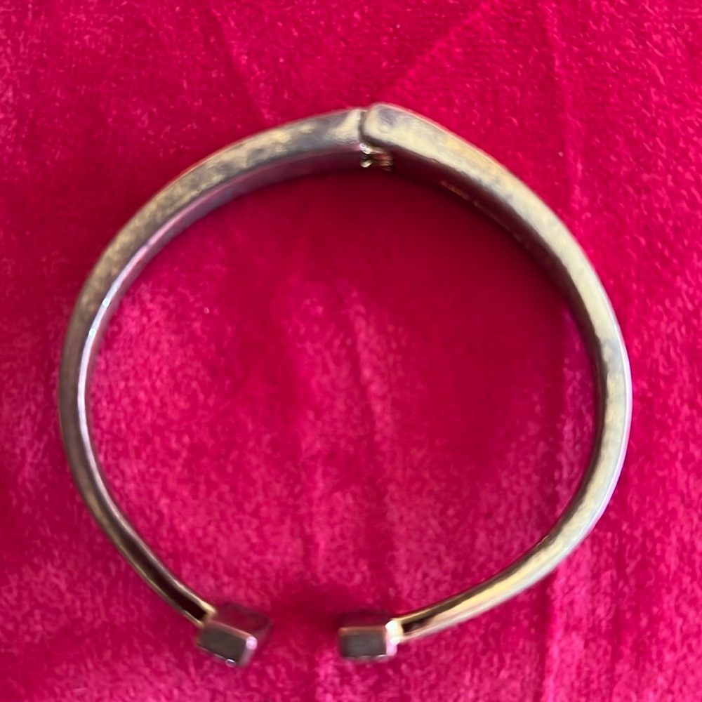 Kate Spade Open Cuff Goldtone Rhinestone Bangle - Picture 2 of 2